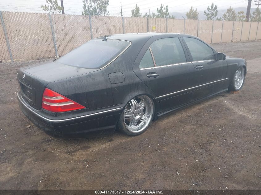 2001 Mercedes-Benz S 500 VIN: WDBNG75J71A203330 Lot: 41173517