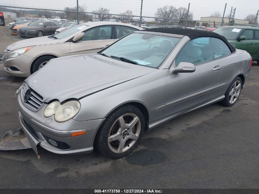 2005 Mercedes-Benz Clk 500 VIN: WDBTK75GX5T045909 Lot: 41173758