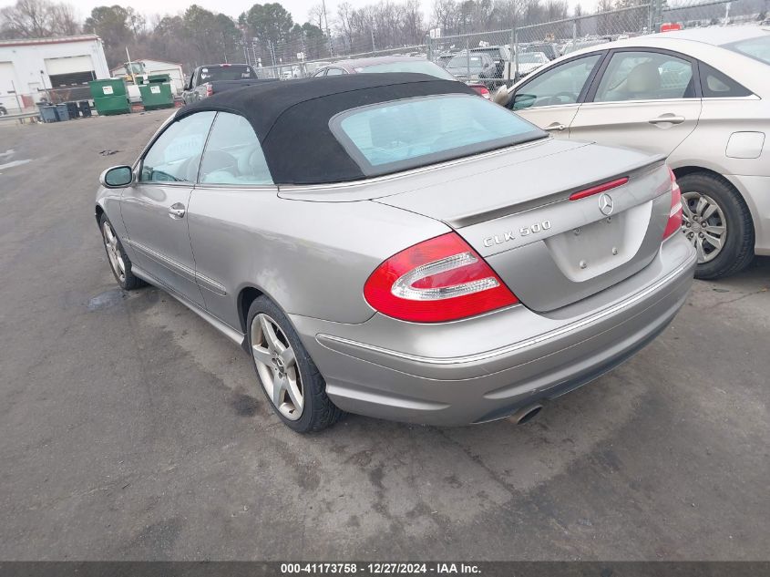 2005 Mercedes-Benz Clk 500 VIN: WDBTK75GX5T045909 Lot: 41173758