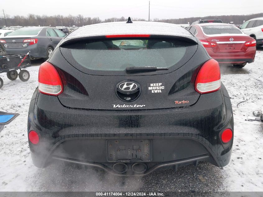 2014 Hyundai Veloster Turbo W/Black VIN: KMHTC6AE7EU207871 Lot: 41174004