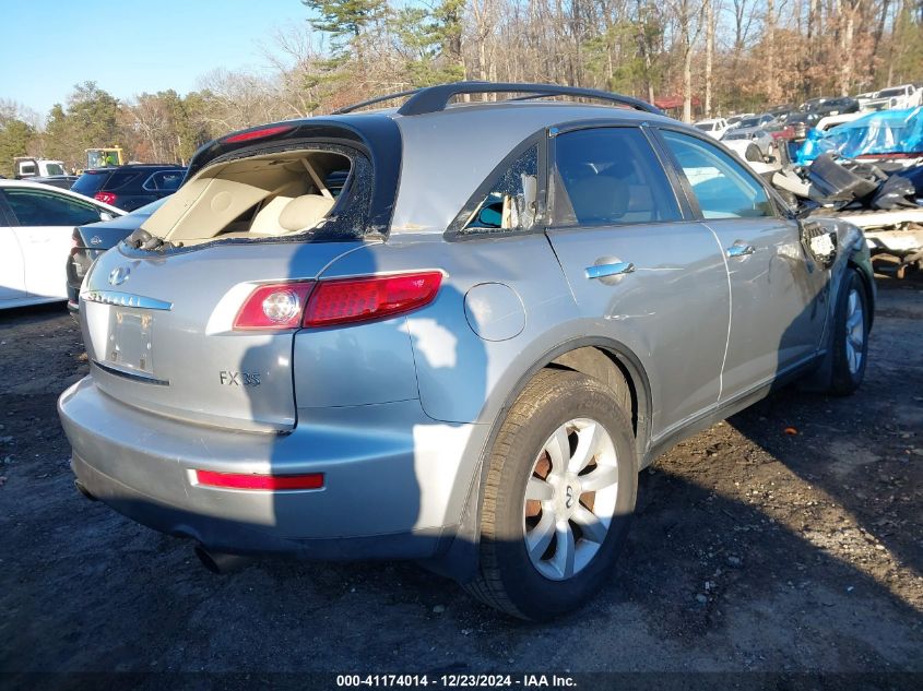 2004 Infiniti Fx35 VIN: JNRAS08W34X215716 Lot: 41174014