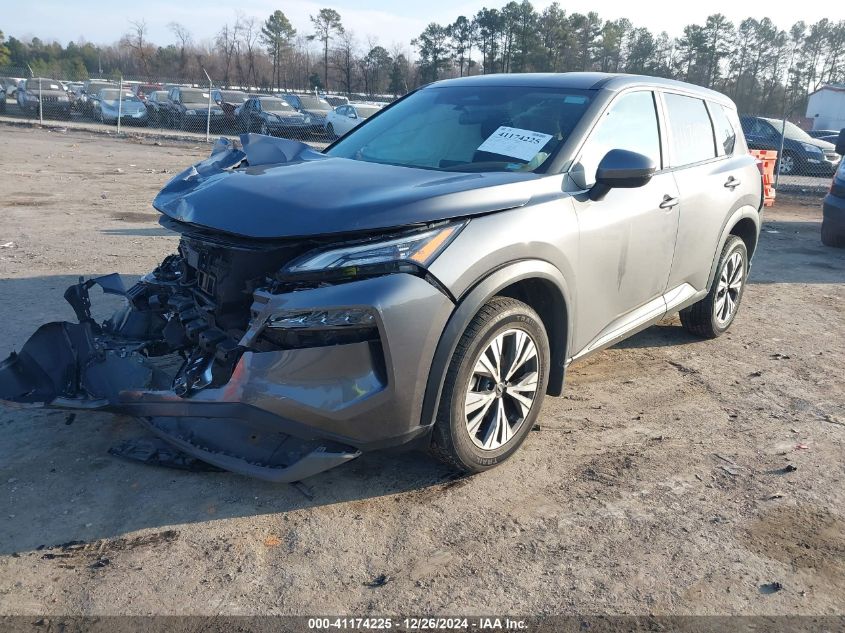 2022 Nissan Rogue Sv Intelligent Awd VIN: 5N1BT3BB2NC724502 Lot: 41174225