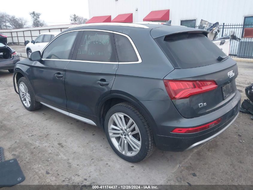 2018 Audi Q5 2.0T Premium/2.0T Tech Premium VIN: WA1BNAFYXJ2054130 Lot: 41174437