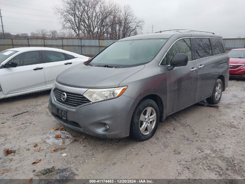 2014 Nissan Quest Sv VIN: JN8AE2KP0E9105530 Lot: 41174483