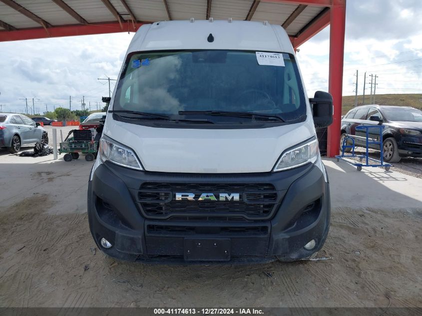 2024 Ram Promaster 2500 Tradesman High Roof 159 Wb W/Pass Seat VIN: 3C6LRVDG8RE133415 Lot: 41174613