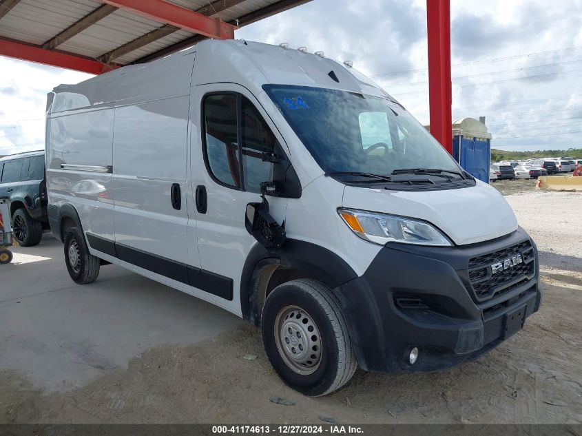 2024 Ram Promaster 2500 Tradesman High Roof 159 Wb W/Pass Seat VIN: 3C6LRVDG8RE133415 Lot: 41174613