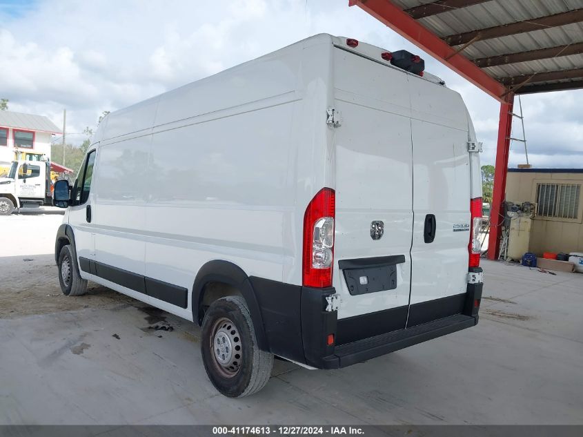 2024 Ram Promaster 2500 Tradesman High Roof 159 Wb W/Pass Seat VIN: 3C6LRVDG8RE133415 Lot: 41174613