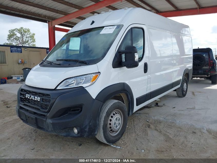 2024 Ram Promaster 2500 Tradesman High Roof 159 Wb W/Pass Seat VIN: 3C6LRVDG8RE133415 Lot: 41174613