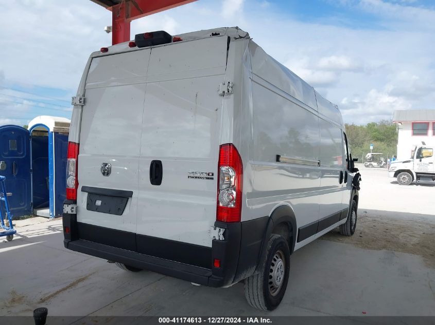 2024 Ram Promaster 2500 Tradesman High Roof 159 Wb W/Pass Seat VIN: 3C6LRVDG8RE133415 Lot: 41174613