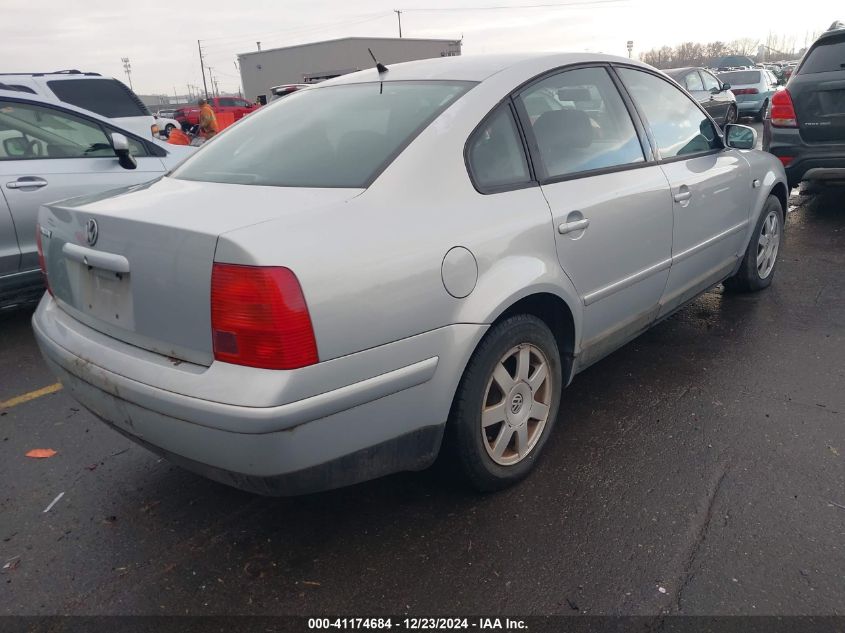 2000 Volkswagen Passat Gls VIN: WVWMA23BXYP153124 Lot: 41174684