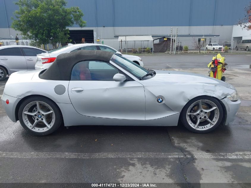 2003 BMW Z4 2.5I VIN: 4USBT33433LS44867 Lot: 41174721