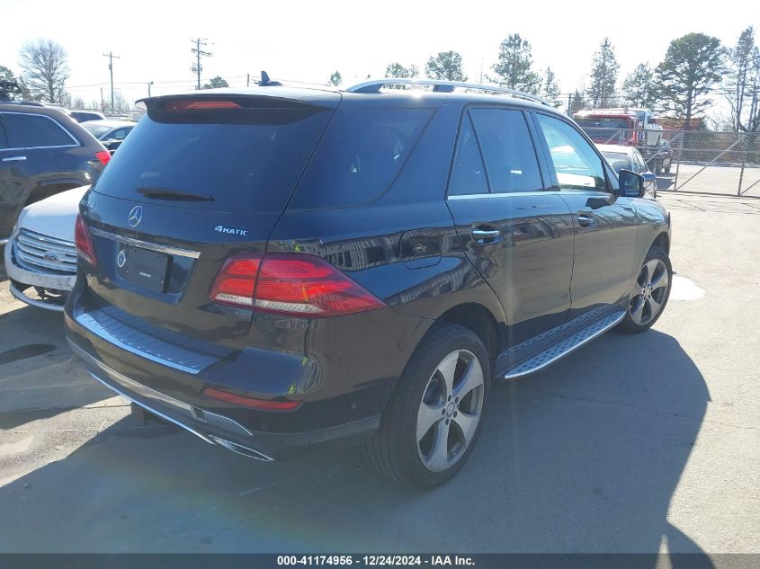 2017 Mercedes-Benz Gle 350 4Matic VIN: 4JGDA5HB2HA886342 Lot: 41174956