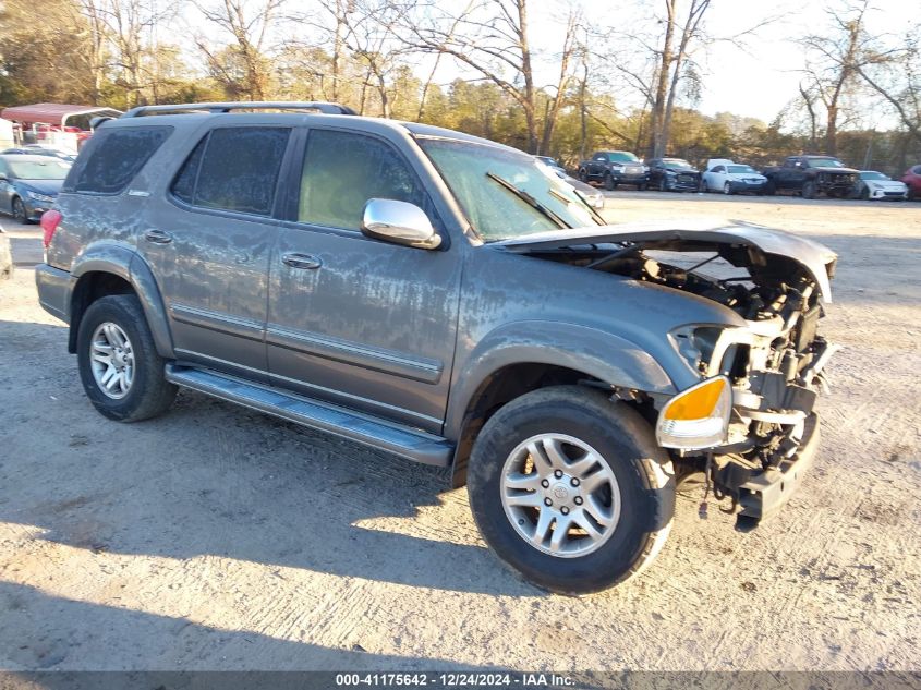 2007 Toyota Sequoia Limited V8 VIN: 5TDZT38A77S296560 Lot: 41175642