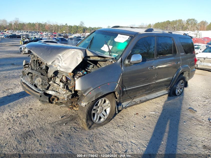 2007 Toyota Sequoia Limited V8 VIN: 5TDZT38A77S296560 Lot: 41175642