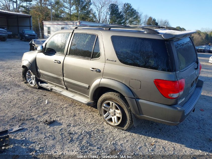 2007 Toyota Sequoia Limited V8 VIN: 5TDZT38A77S296560 Lot: 41175642