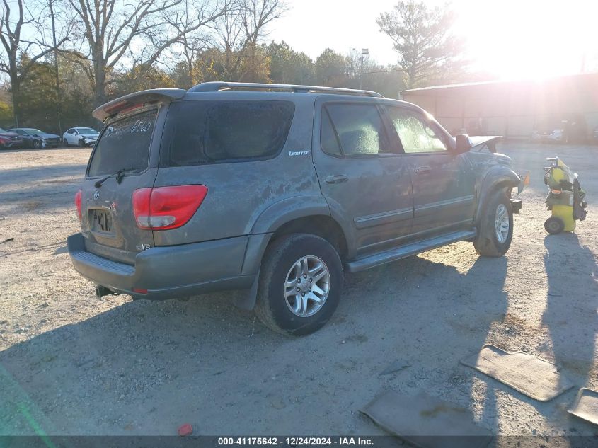 2007 Toyota Sequoia Limited V8 VIN: 5TDZT38A77S296560 Lot: 41175642