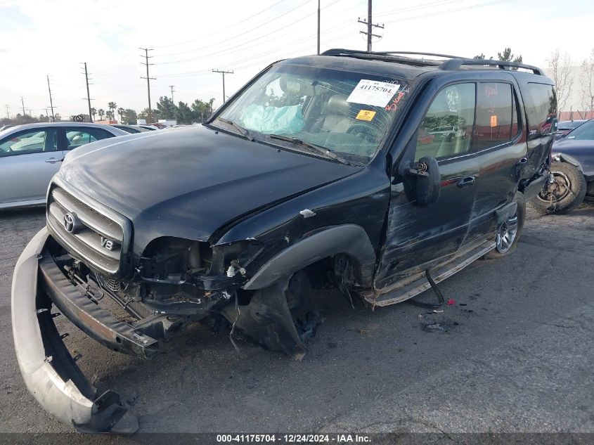 2003 Toyota Sequoia Sr5 VIN: 5TDZT34A93S191177 Lot: 41175704