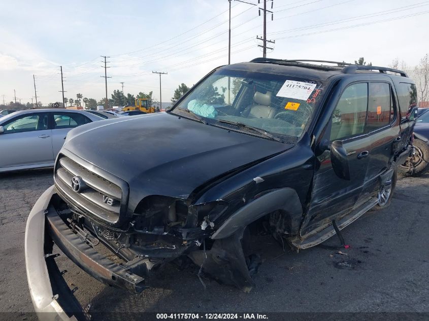 2003 Toyota Sequoia Sr5 VIN: 5TDZT34A93S191177 Lot: 41175704