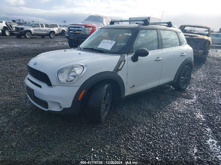 2012 Mini Cooper S Countryman VIN: WMWZC5C57CWL64143 Lot: 41175735