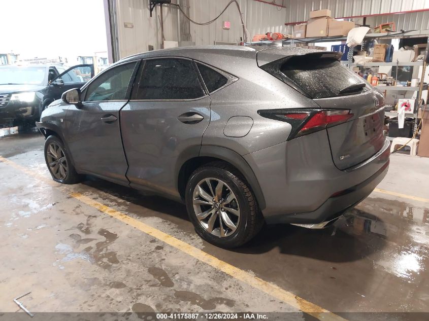 2017 Lexus Nx 200T F Sport VIN: JTJYARBZ0H2084754 Lot: 41175887