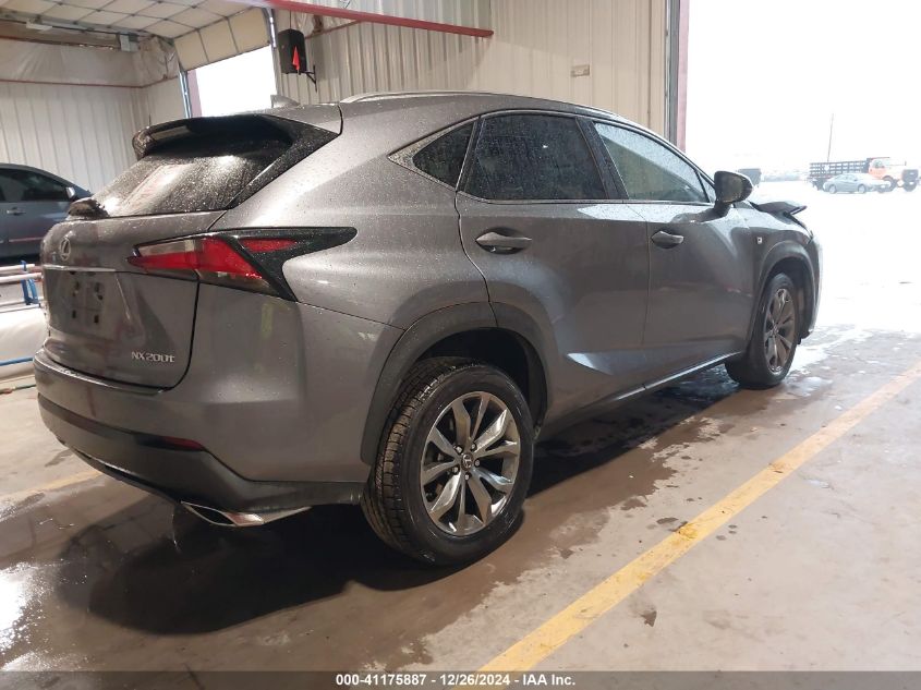 2017 Lexus Nx 200T F Sport VIN: JTJYARBZ0H2084754 Lot: 41175887