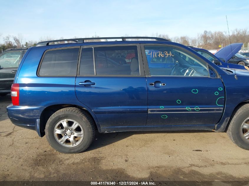 2005 Toyota Highlander V6 VIN: JTEEP21A550131836 Lot: 41176340