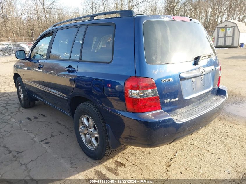 2005 Toyota Highlander V6 VIN: JTEEP21A550131836 Lot: 41176340