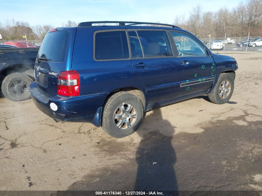 2005 Toyota Highlander V6 VIN: JTEEP21A550131836 Lot: 41176340