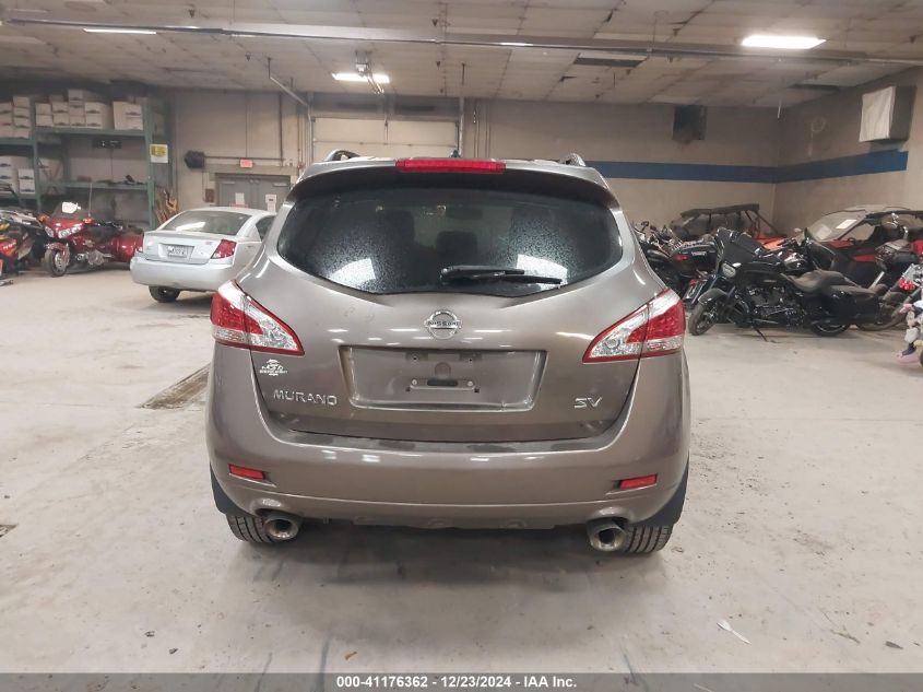 2013 Nissan Murano Sv VIN: JN8AZ1MU4DW212985 Lot: 41176362