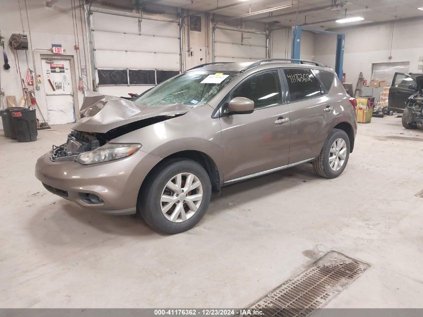 2013 Nissan Murano Sv VIN: JN8AZ1MU4DW212985 Lot: 41176362