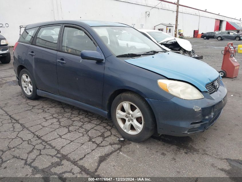 2003 Toyota Matrix Xrs VIN: 2T1KY38E93C037058 Lot: 41176547