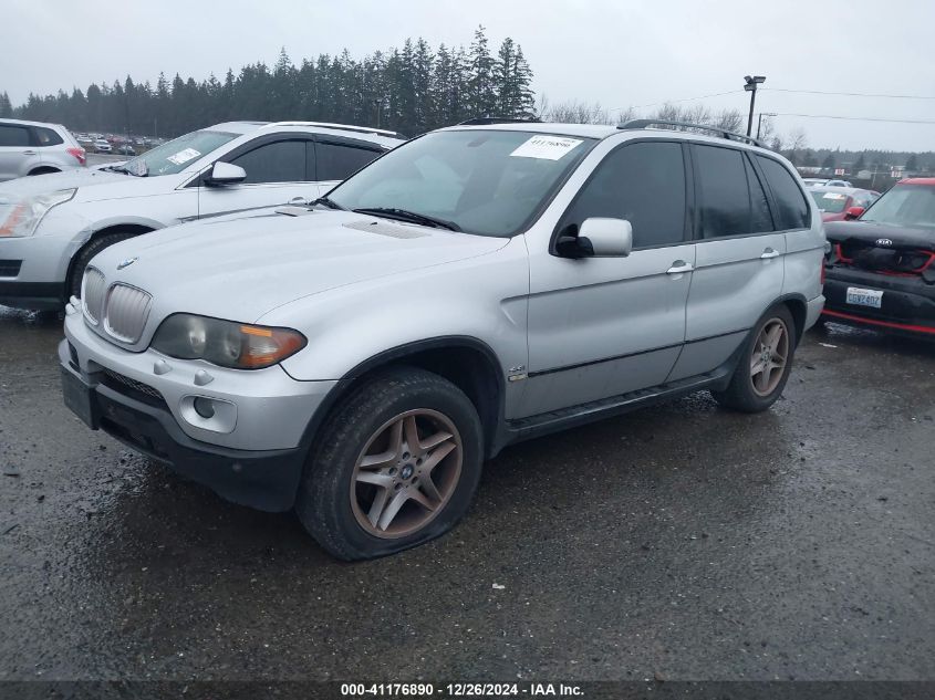 2005 BMW X5 4.4I VIN: 5UXFB53565LV19311 Lot: 41176890