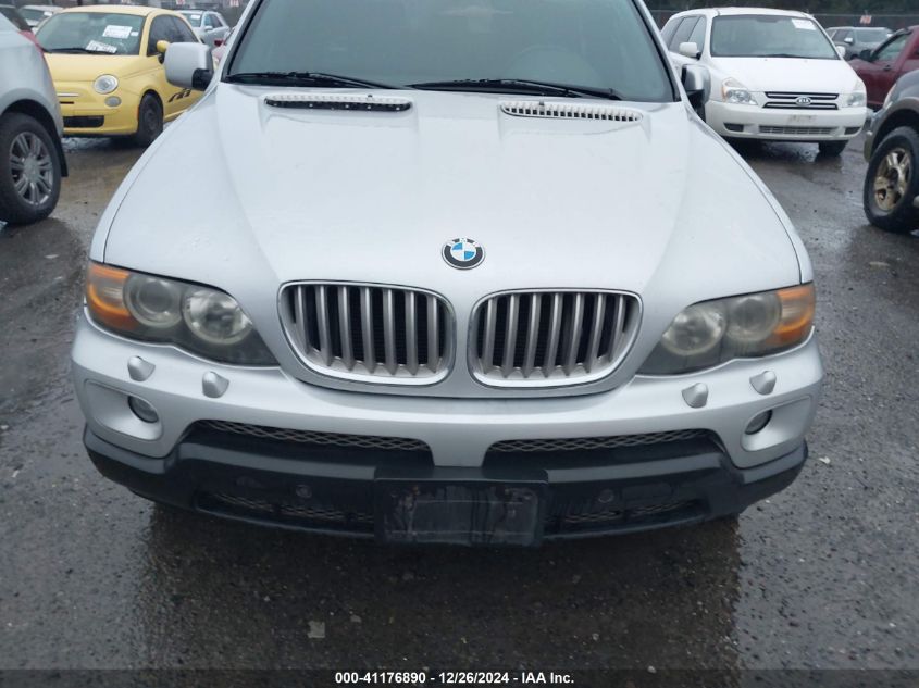 2005 BMW X5 4.4I VIN: 5UXFB53565LV19311 Lot: 41176890