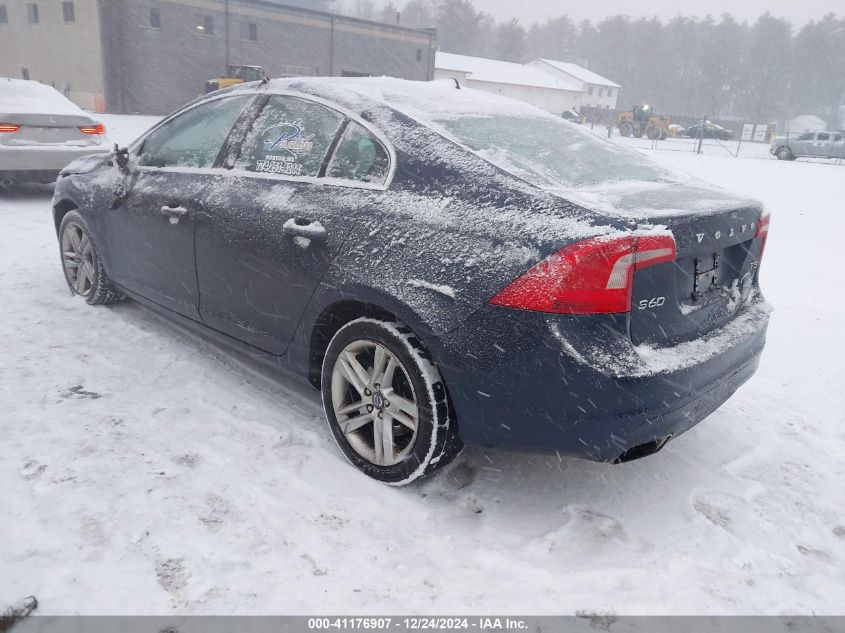 2015 Volvo S60 T5 Premier VIN: YV126MFB0F2316335 Lot: 41176907