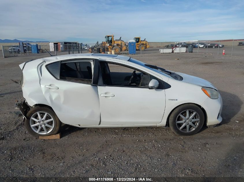 2012 Toyota Prius C VIN: JTDKDTB31C1030614 Lot: 41176908