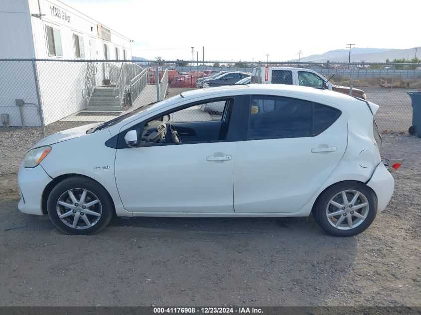 2012 Toyota Prius C VIN: JTDKDTB31C1030614 Lot: 41176908