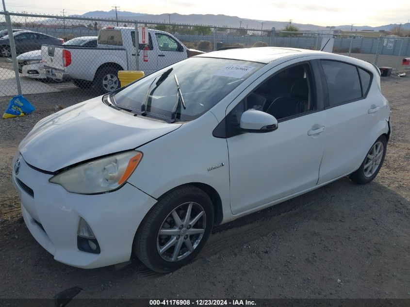 2012 Toyota Prius C VIN: JTDKDTB31C1030614 Lot: 41176908