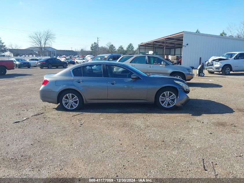 2012 Infiniti G25 X VIN: JN1DV6AR0CM731708 Lot: 41177059