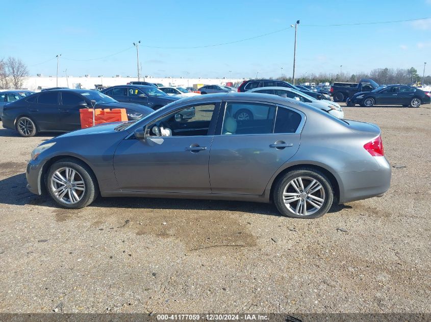 2012 Infiniti G25 X VIN: JN1DV6AR0CM731708 Lot: 41177059