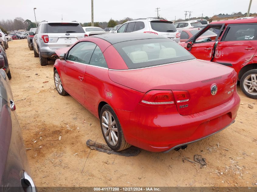 2012 Volkswagen Eos Komfort VIN: WVWBW7AH7CV009144 Lot: 41177208