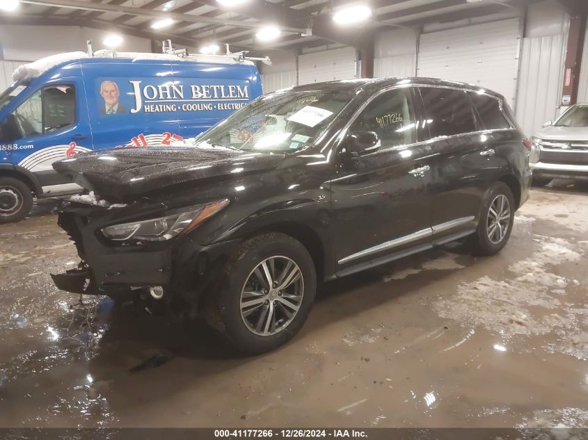 2020 Infiniti Qx60 Pure Awd VIN: 5N1DL0MMXLC505662 Lot: 41177266