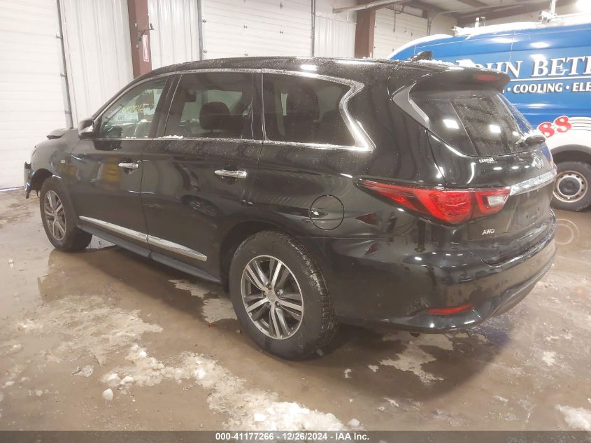 2020 Infiniti Qx60 Pure Awd VIN: 5N1DL0MMXLC505662 Lot: 41177266