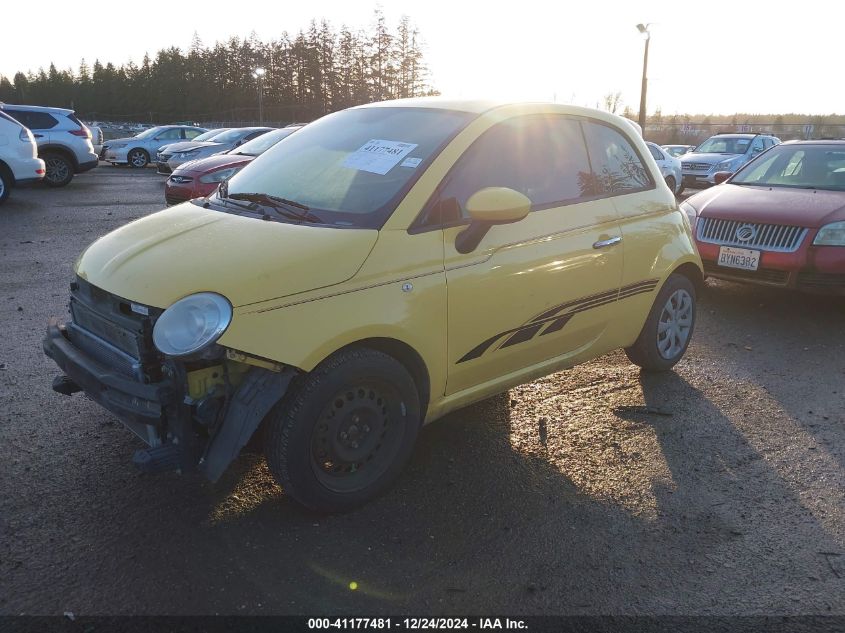 2013 Fiat 500 Pop VIN: 3C3CFFAR7DT747488 Lot: 41177481