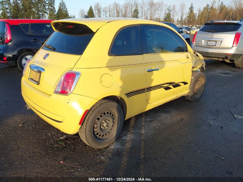 2013 Fiat 500 Pop VIN: 3C3CFFAR7DT747488 Lot: 41177481