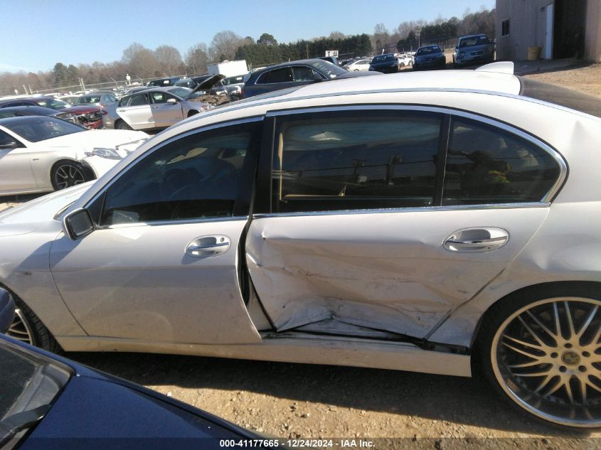 2006 BMW 750Li VIN: WBAHN83546DT28627 Lot: 41177665