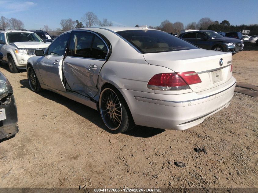 2006 BMW 750Li VIN: WBAHN83546DT28627 Lot: 41177665