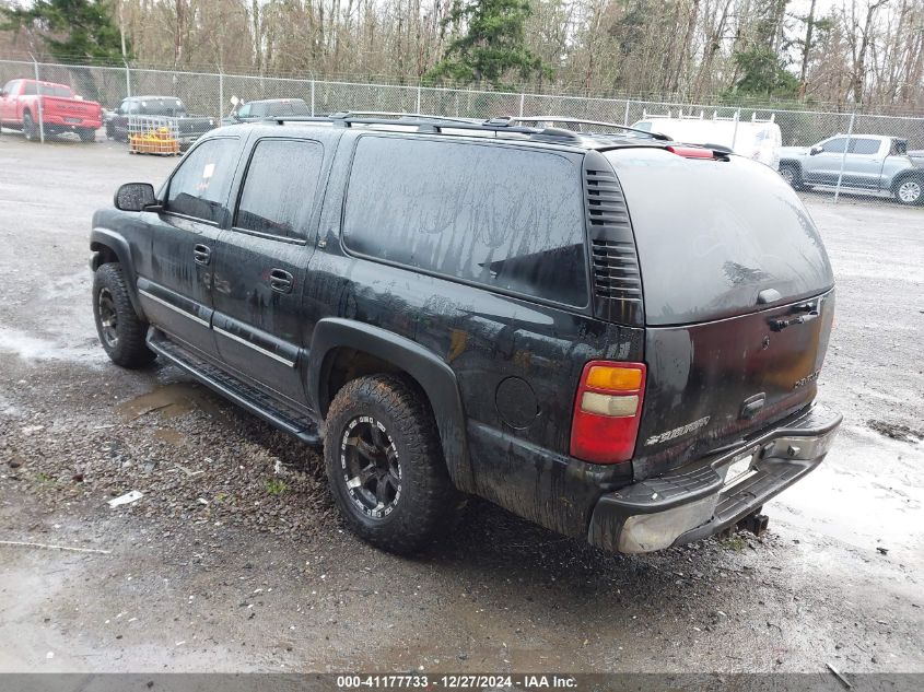 2001 Chevrolet Suburban 1500 Lt VIN: 3GNFK16T31G205781 Lot: 41177733