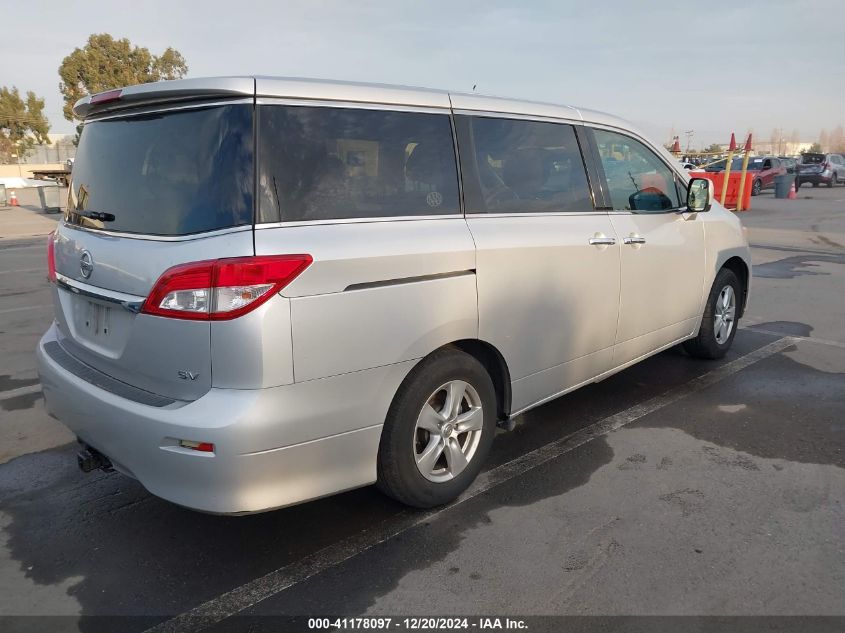 2012 Nissan Quest Sv VIN: JN8AE2KP2C9037387 Lot: 41178097