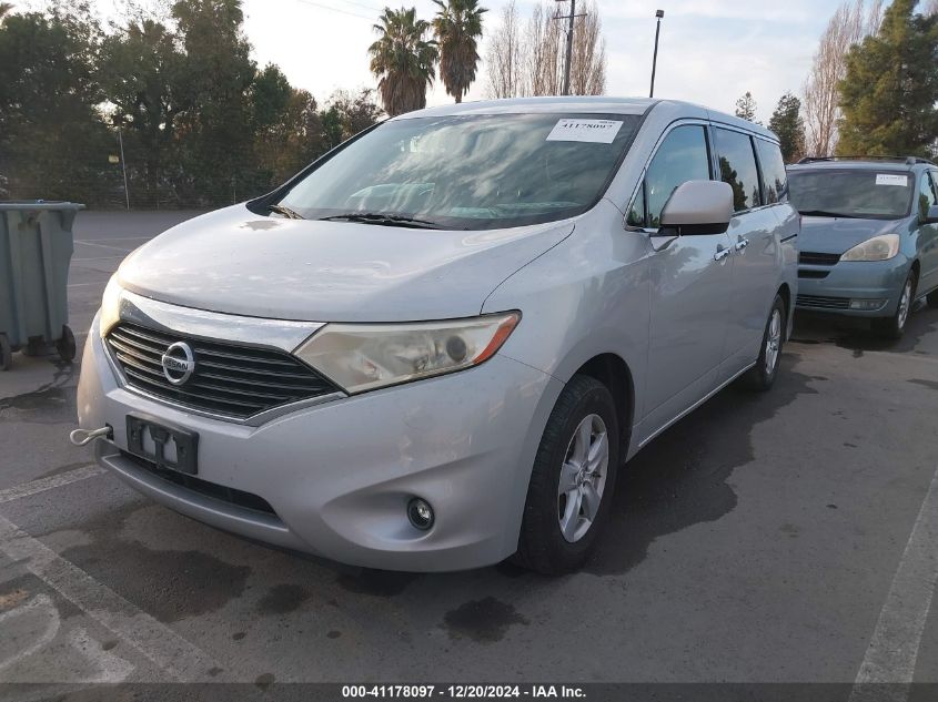 2012 Nissan Quest Sv VIN: JN8AE2KP2C9037387 Lot: 41178097