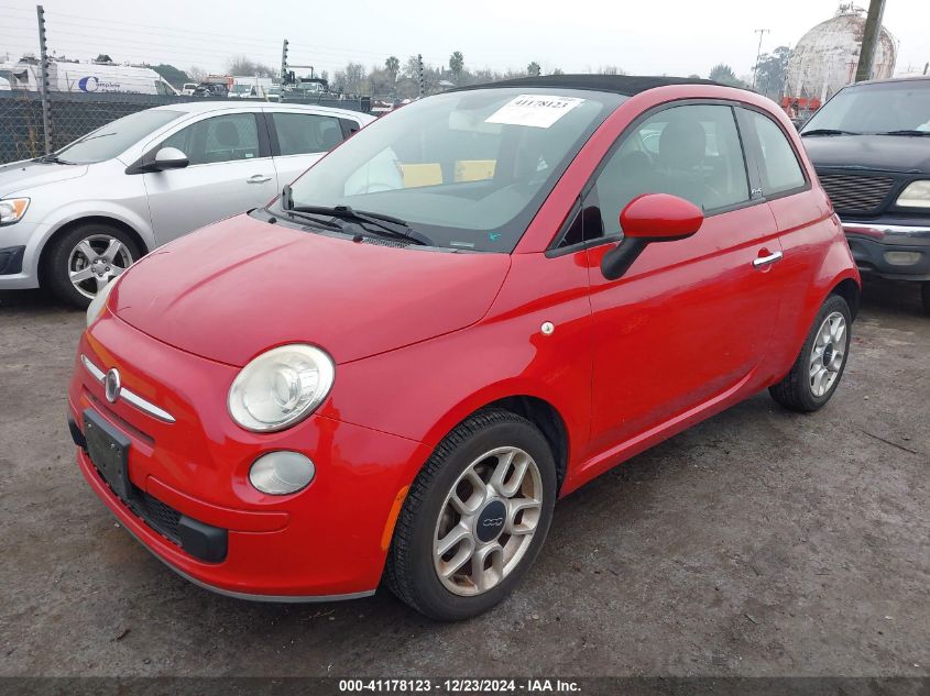 2012 Fiat 500C Pop VIN: 3C3CFFDR5CT223251 Lot: 41178123